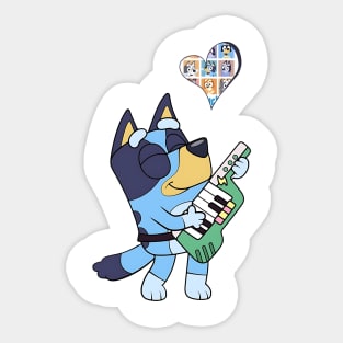 Bluey Play Music Sticker